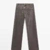 Jeans med rett ben og lav midje