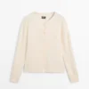 Kabelstrikket ullcardigan Kabelstrikket ullcardigan