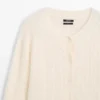 Kabelstrikket ullcardigan Kabelstrikket ullcardigan