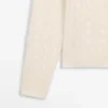 Kabelstrikket ullcardigan Kabelstrikket ullcardigan
