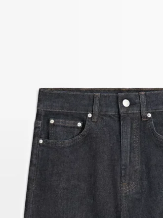 Komfortjeans med høy midje og rette ben