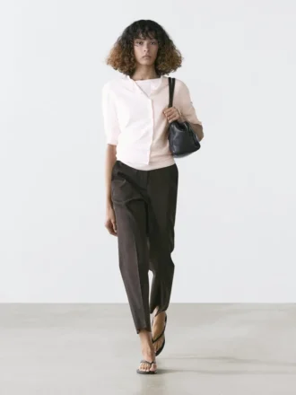 Kortærmet strikket Cardigan