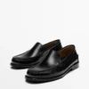 Lærloafers med blank finish Lærloafers med blank finish