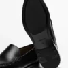 Lærloafers med blank finish Lærloafers med blank finish