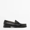 Lærloafers med penny-rem Lærloafers med penny-rem