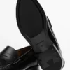 Lærloafers med penny-rem Lærloafers med penny-rem