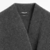 Lang dobbeltradet ullcardigan Lang dobbeltradet ullcardigan