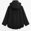Lang parkas i teknisk stoff