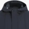 Lang parkas med hette