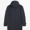 Lang parkas med hette