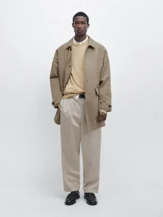 Lett trenchcoat i bomullsblanding