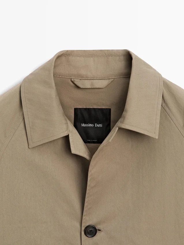 Lett trenchcoat i bomullsblanding Lett trenchcoat i bomullsblanding