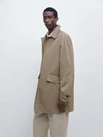 Lett trenchcoat i bomullsblanding