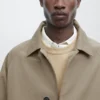 Lett trenchcoat i bomullsblanding Lett trenchcoat i bomullsblanding