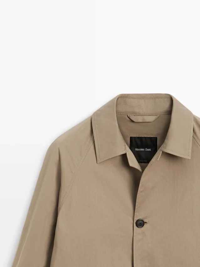 Lett trenchcoat i bomullsblanding Lett trenchcoat i bomullsblanding