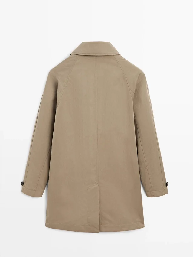 Lett trenchcoat i bomullsblanding Lett trenchcoat i bomullsblanding