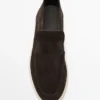 Loafers i split-lær i støvelstil Loafers i split-lær i støvelstil