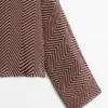 Løst sittende bluse med geometrisk mønster