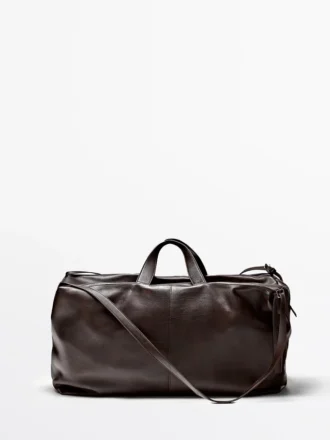 Maxi-duffelbag i nappaskinn