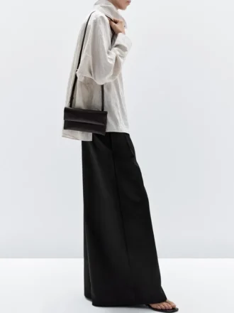 Mini-crossbody-veske i nappaskinn