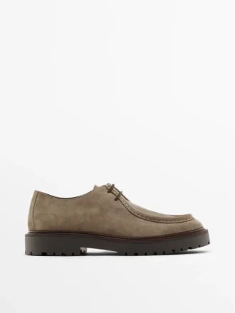 Moc Toe Split Suede-sko