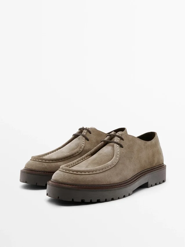 Moc Toe Split Suede-sko Moc Toe Split Suede-sko