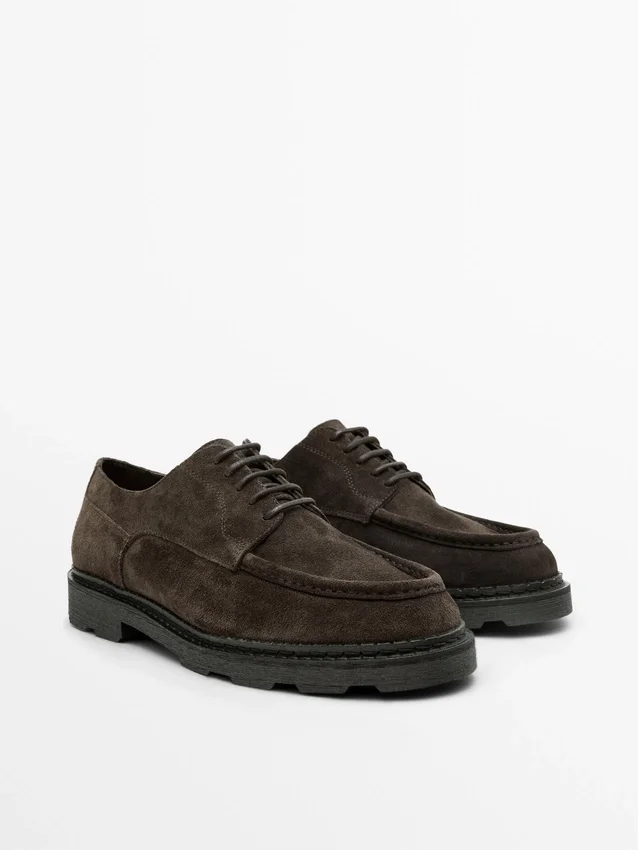 Moc Toe Split Suede-sko Moc Toe Split Suede-sko
