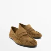 Myke loafers i spaltet skinn Myke loafers i spaltet skinn