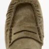 Myke loafers i spaltet skinn