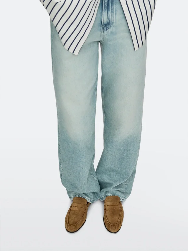 Myke loafers i spaltet skinn Myke loafers i spaltet skinn