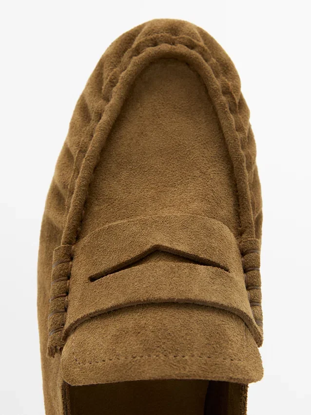 Myke loafers i spaltet skinn Myke loafers i spaltet skinn