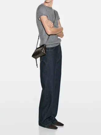 Nappa-lær crossbody-veske
