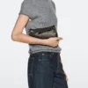 Nappa-lær crossbody-veske