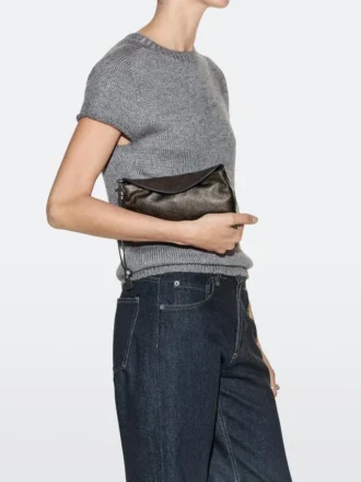 Nappa-lær crossbody-veske