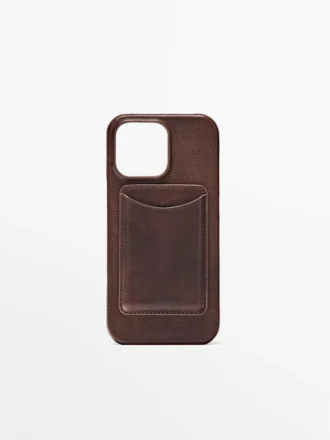 Nappa-lær Iphone 16 Pro Max-etui