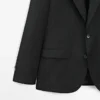 Nålestripet blazer i Cool Wool