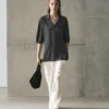 Oversize strikket genser i silke- og ullblanding Oversize strikket genser i silke- og ullblanding