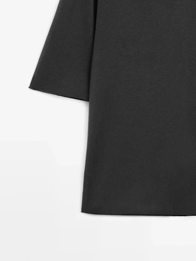 Oversize strikket genser i silke- og ullblanding Oversize strikket genser i silke- og ullblanding