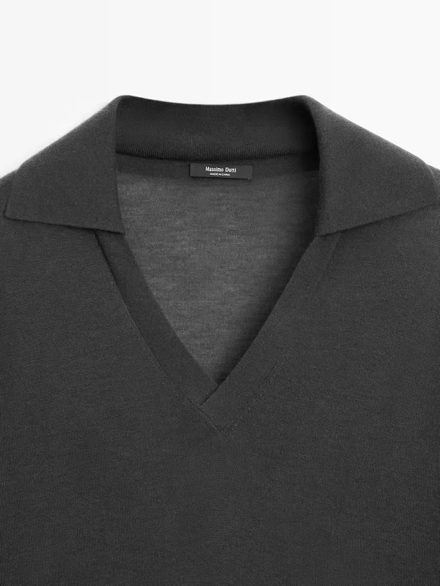 Oversize strikket genser i silke- og ullblanding Oversize strikket genser i silke- og ullblanding