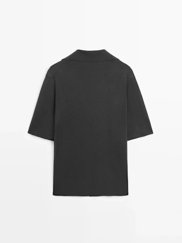 Oversize strikket genser i silke- og ullblanding Oversize strikket genser i silke- og ullblanding