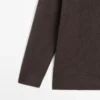 Oversize strikket genser med V-hals