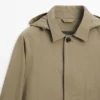 Parka i bomullsblanding med lommer Parka i bomullsblanding med lommer