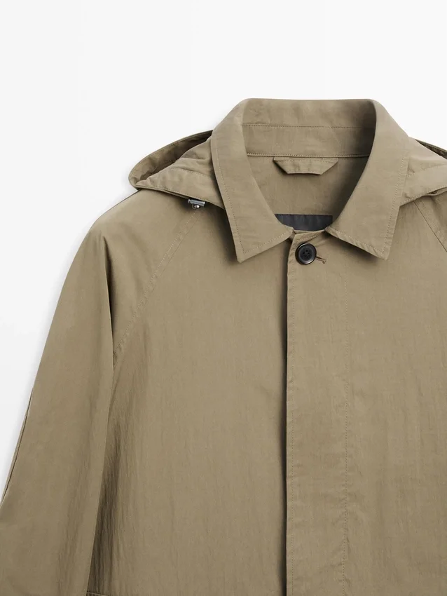 Parka i bomullsblanding med lommer Parka i bomullsblanding med lommer