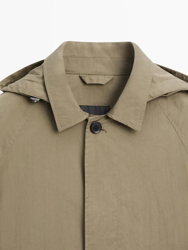 Parka i bomullsblanding med lommer Parka i bomullsblanding med lommer