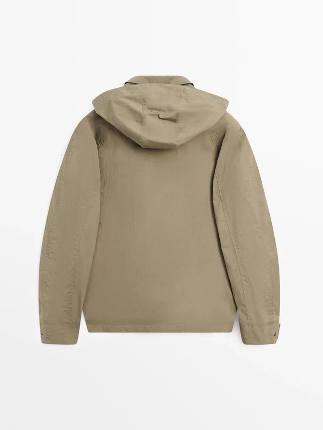 Parka i bomullsblanding med lommer Parka i bomullsblanding med lommer