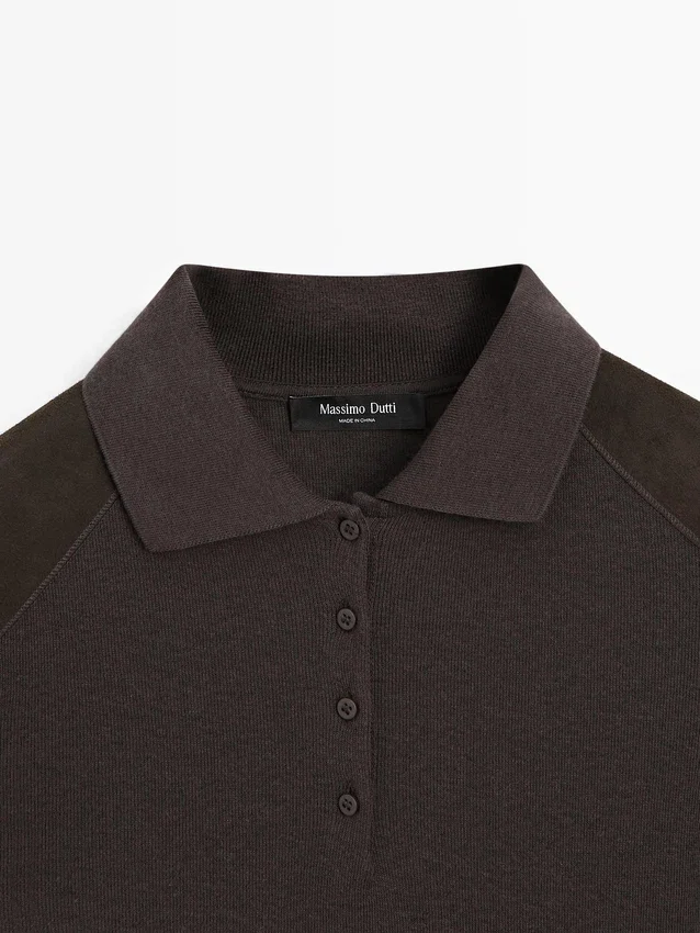 Polo-T-skjorte med skulderputer Polo-T-skjorte med skulderputer
