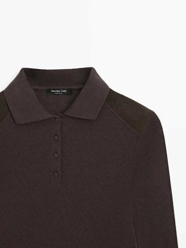 Polo-T-skjorte med skulderputer Polo-T-skjorte med skulderputer