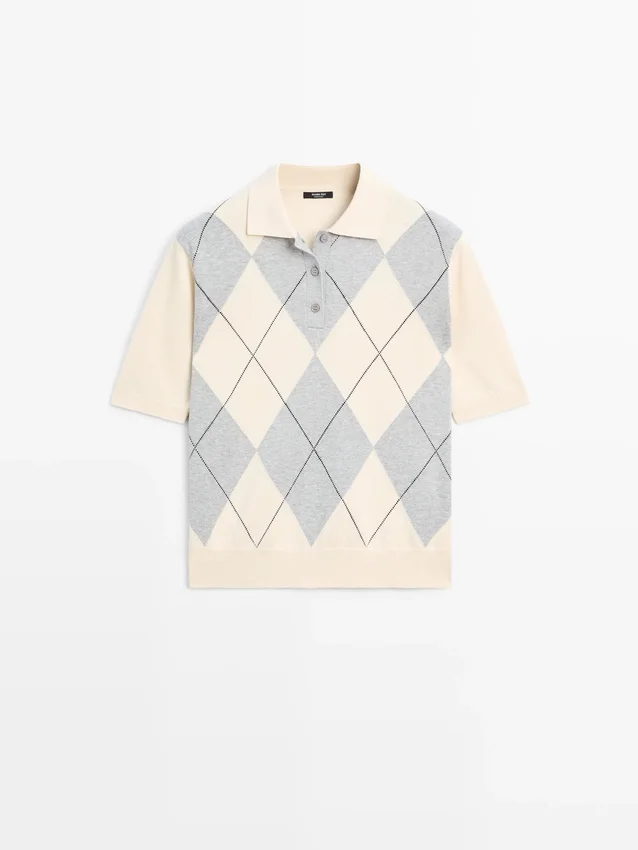 Pologensere i argyle-mønster Pologensere i argyle-mønster