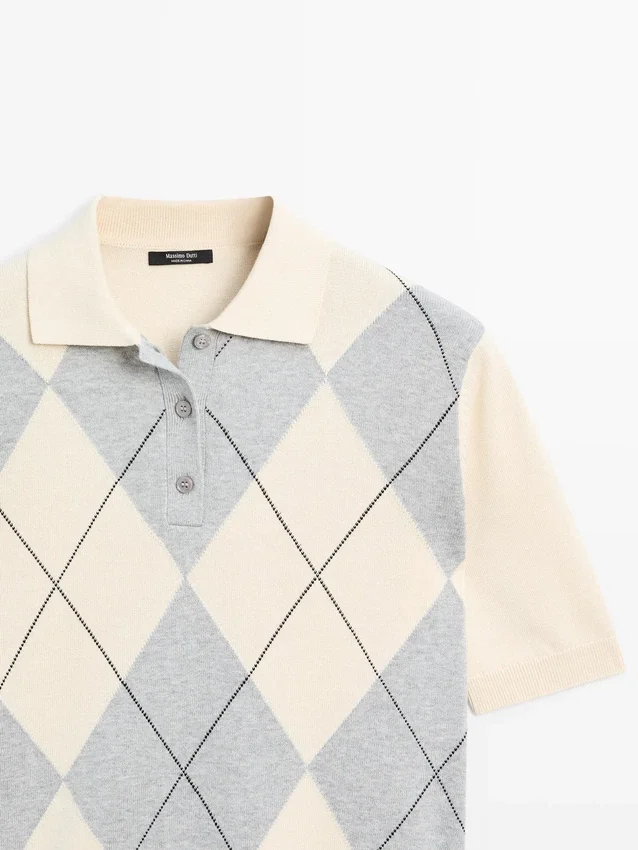 Pologensere i argyle-mønster Pologensere i argyle-mønster