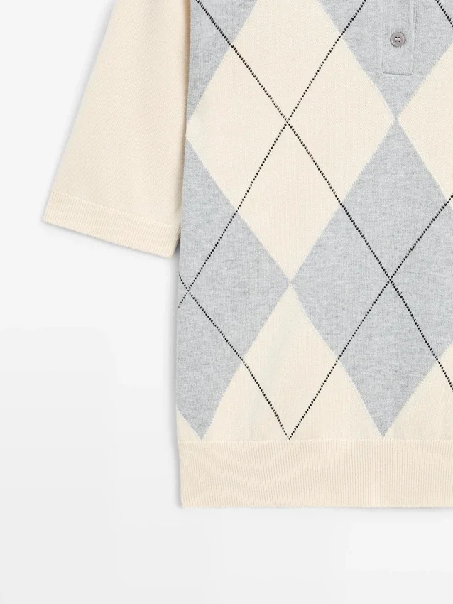 Pologensere i argyle-mønster Pologensere i argyle-mønster